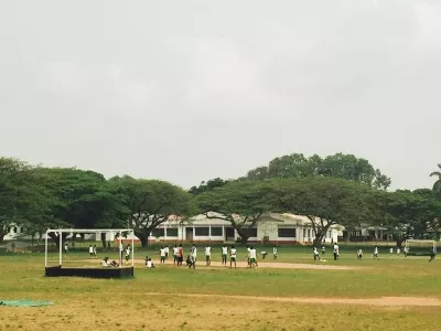 soccer field in Accra, Ghana