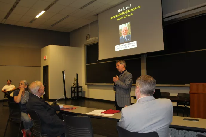 Professor Peter Mahaffy Speaks at the E.A. Robinson Lecture 
