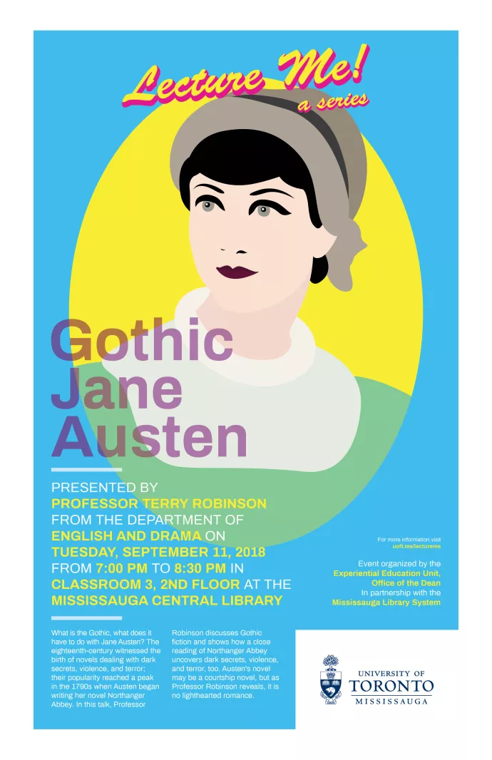 Lecture Me! Gothic Jane Austen Poster