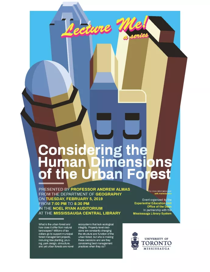 Lecture Me! Considering the Human Dimensions of the Urban Forest Poster