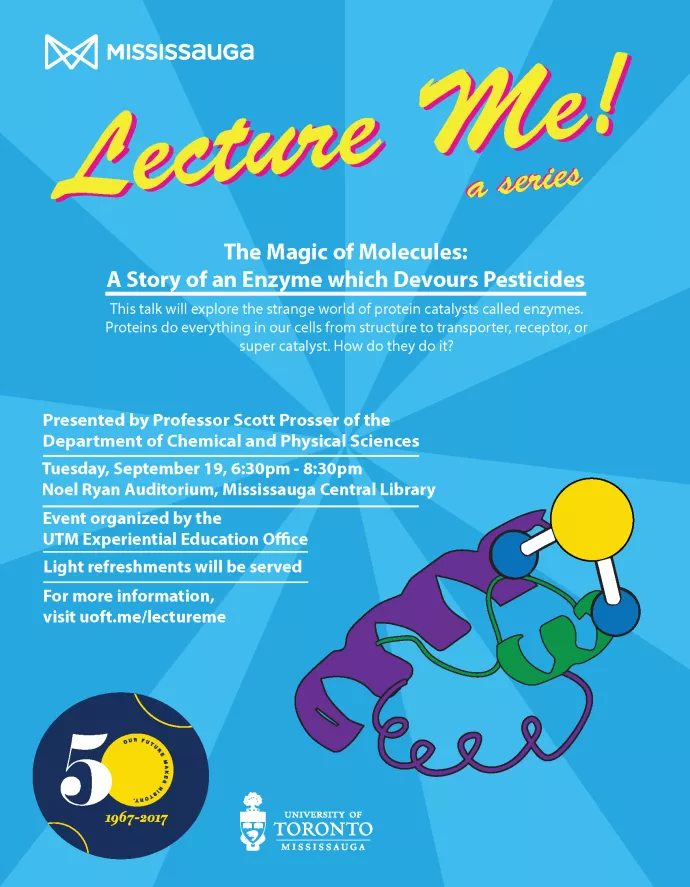 Lecture Me! The Magic of Molecules: A Story of an Enzyme which Devours Pesticides Poster