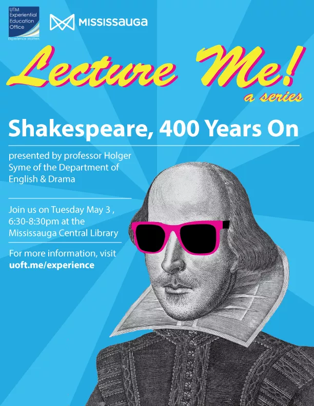 Lecture Me! Shakespeare, 400 Years On Poster