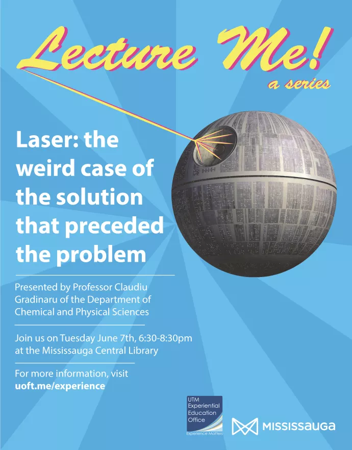 Lecture Me! Laser: the Weird Case of the Solution That Preceded the Problem Poster