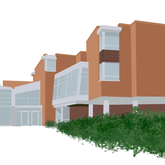 Drawing of Roy Ivor Hall