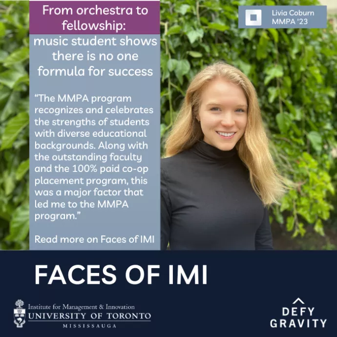 Faces of IMI - Livia Coburn