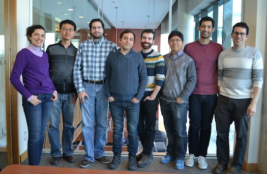 Fall 2015: (Left to Right): Nafiseh, Haowei, Stephen, Amir, Russell, Yong, Sam, Josh