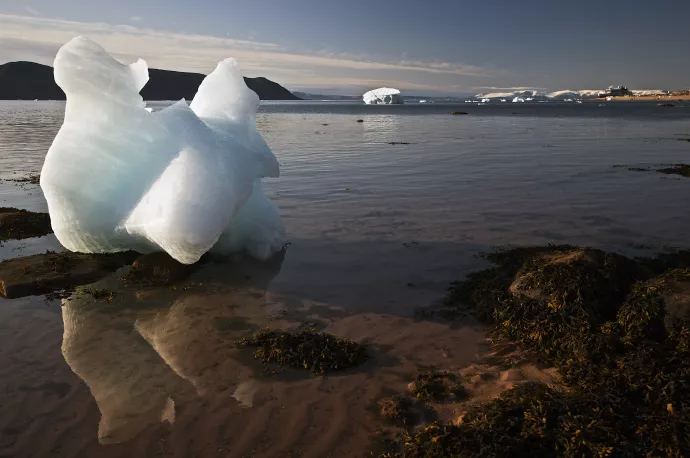 A beached iceberg on Nares Strait