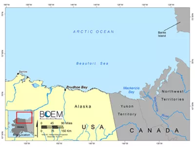 Map of Beaufort Sea area