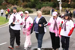 Breast cancer survivors at the Run for the Cure