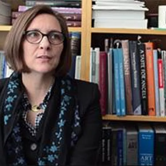 Screenshot of Evonne Levy from "Reading Wölfflin's Principles: Toronto Stories.