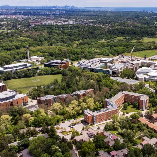 Aerial image of UTM campus