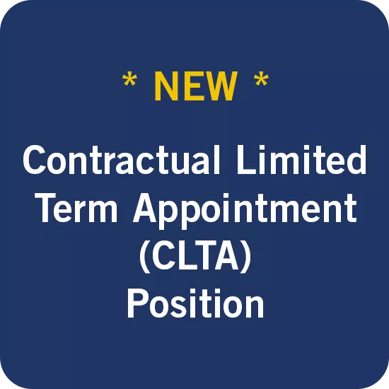 * NEW * Contractual Limited Term Appointment (CLTA) Position