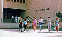 Students outside the Erindale South Building