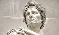 Marble statue of Julius Caesar