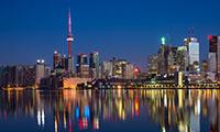 Toronto Harbour Skyline at Night