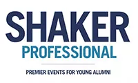 Text overlay Shaker Professional Premier Events for Young Alumni