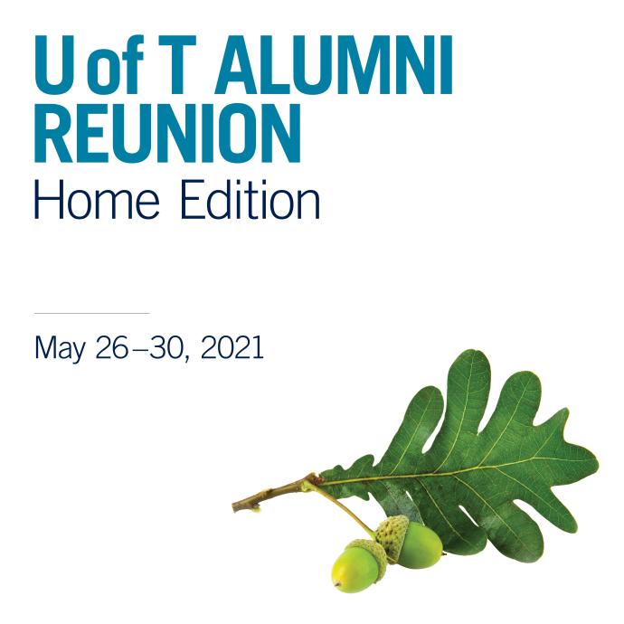 Alumni Reunion Visual with acorn