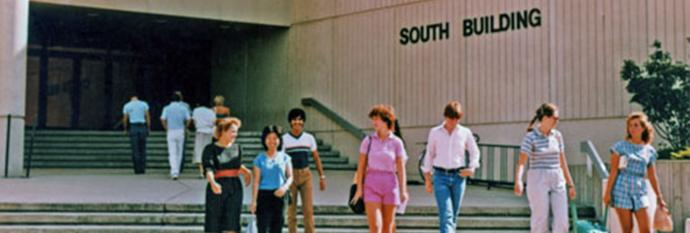 Photo of Erindale College South Building in the 80's 