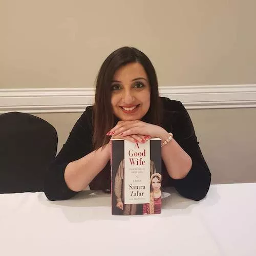 Samra Zafar with her memoir