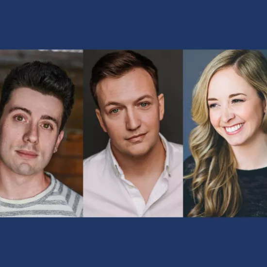 Paolo Santalucia, Cameron Laurie (BA 2017 UTM), Hallie Seline (BA 2011 UTM