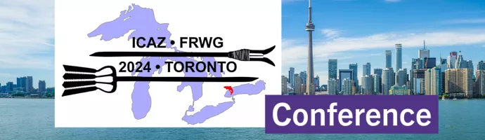 ICAZ FRWG 2024 logo and Toronto skyline
