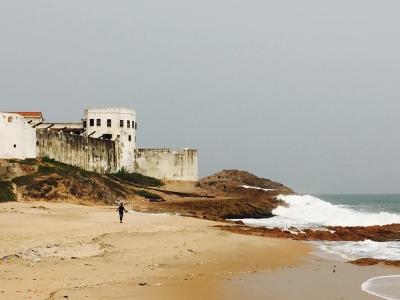 shoreline in Cape Coast, Ghana