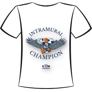 UTM Intramurals logo on white background with Eagle