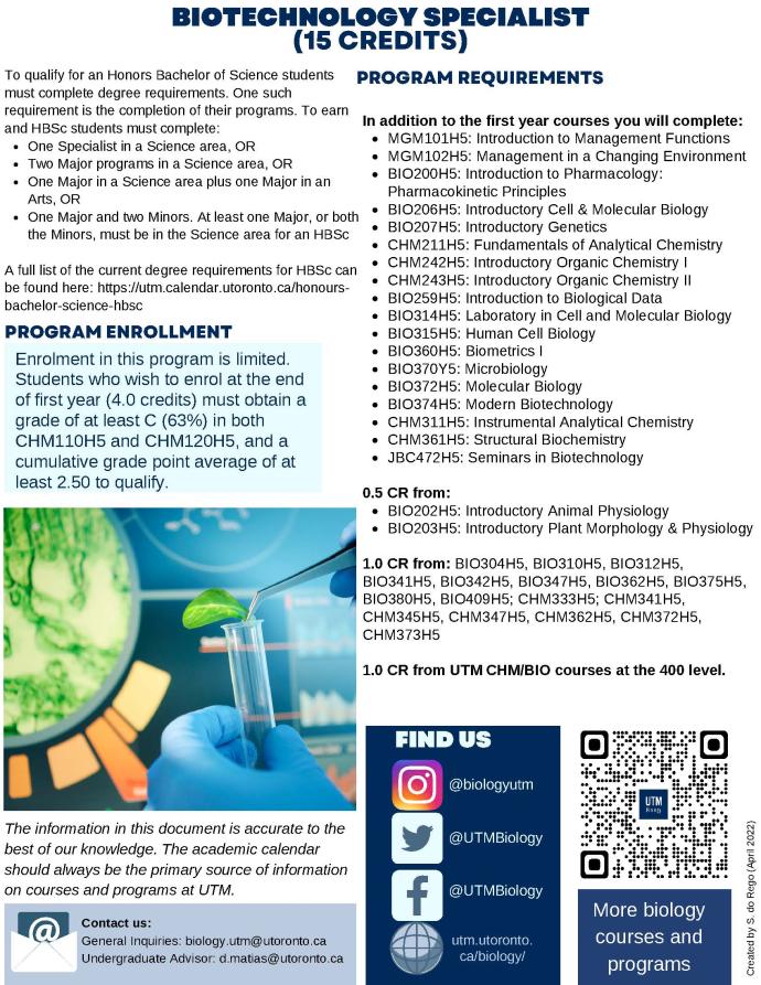 Biotechnology Specialist poster 2