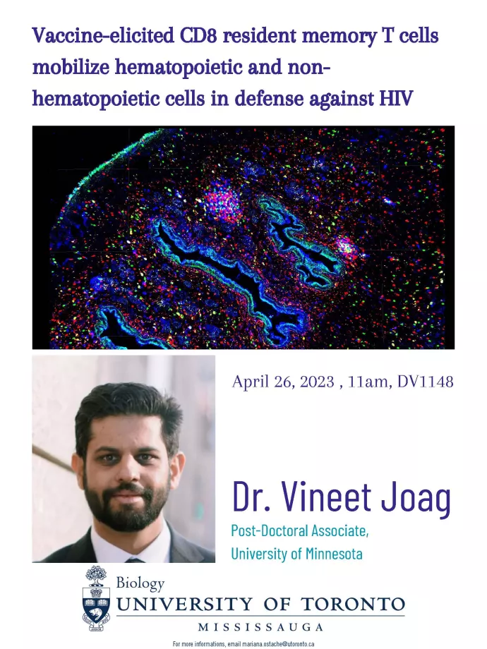 Dr. Vineet Joag's poster for seminar