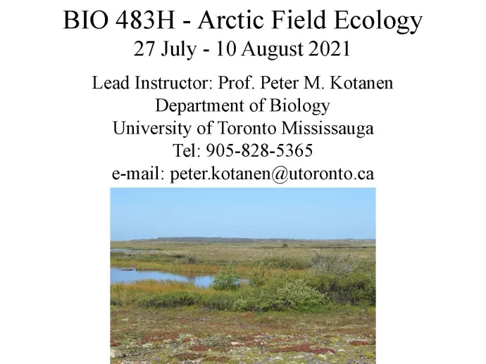 Arctic Field Ecology