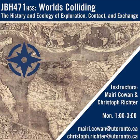 poster for the Worlds Colliding course