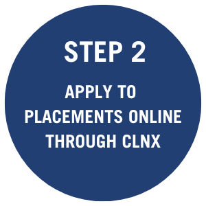 apply to placements online through clnx