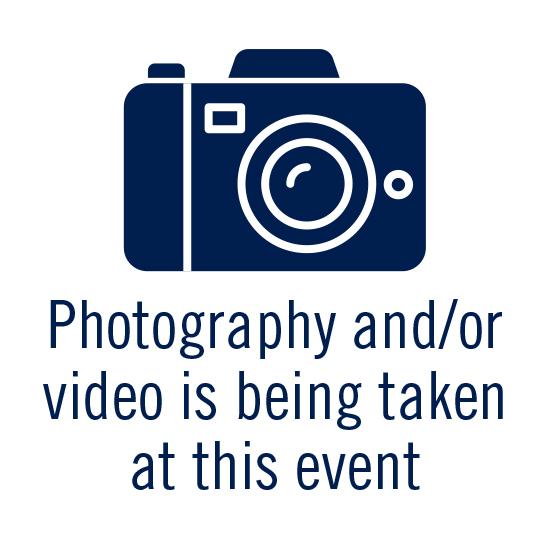 camera showing that photography is being taken an event