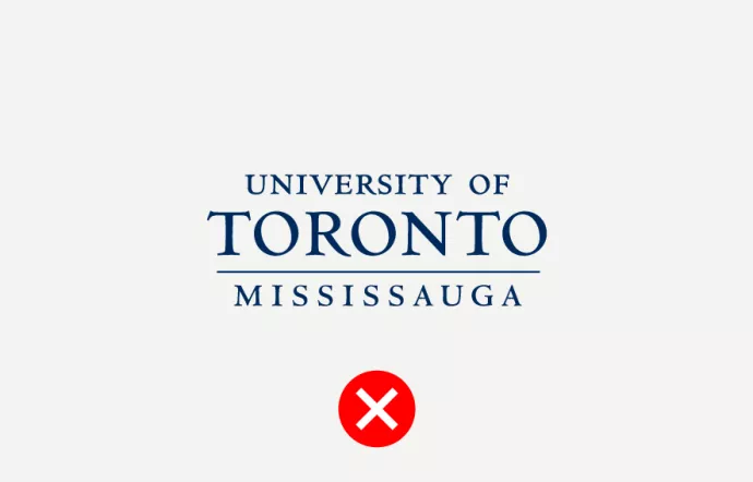 U of T Mississauga Signature without coat of arms