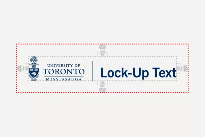 U of T signature clear space lockup text