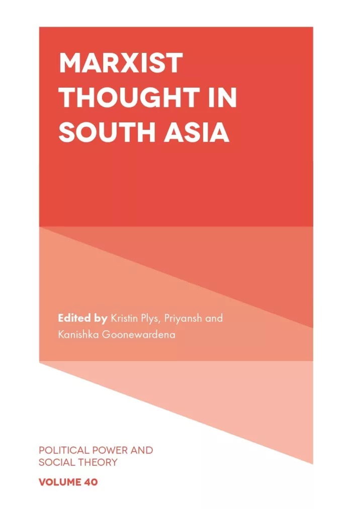 Book cover of journal issue called Marxist Thought in South Asia