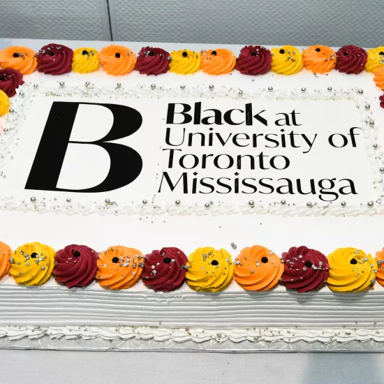Black at University of Toronto Mississauga cake