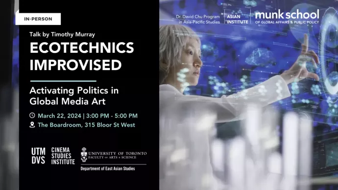 EcoTechnics Improvised: Activating Politics in Global Media Art poster