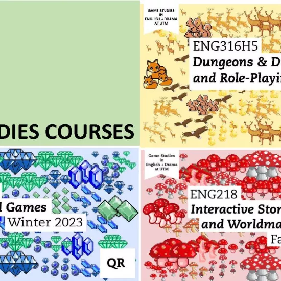 Game studies courses poster
