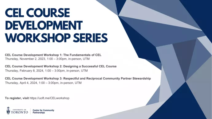 CEL Course Development Workshop Series