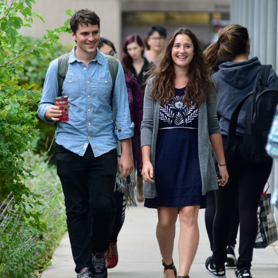 Students walking together