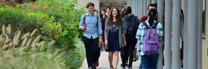 Students walking together
