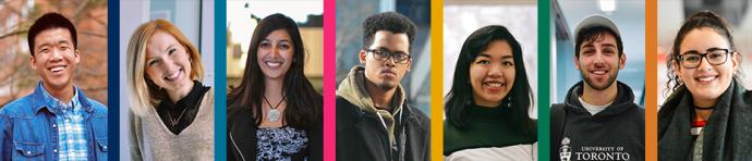 Collage of students featured on the MyUTM social media campaign
