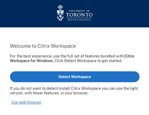 Citrix Workspace detection