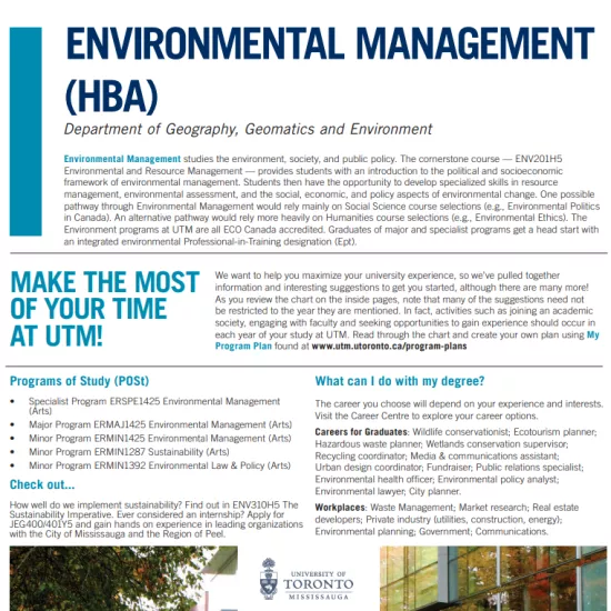 Environmental Management (HBA)