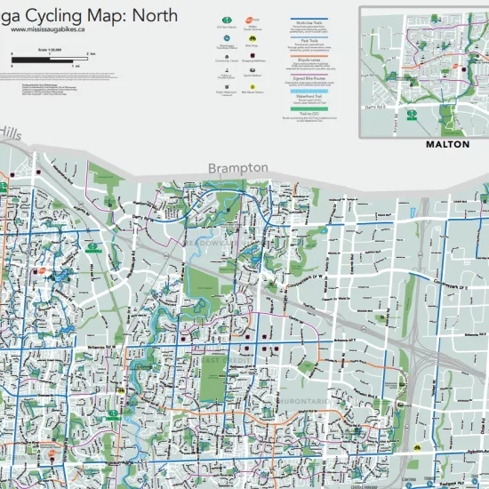 City of Mississauga 2023 Bike Map
