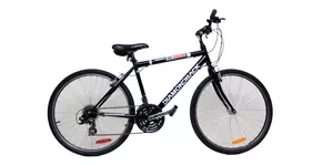 A photo of the black transporter bike on a white background.