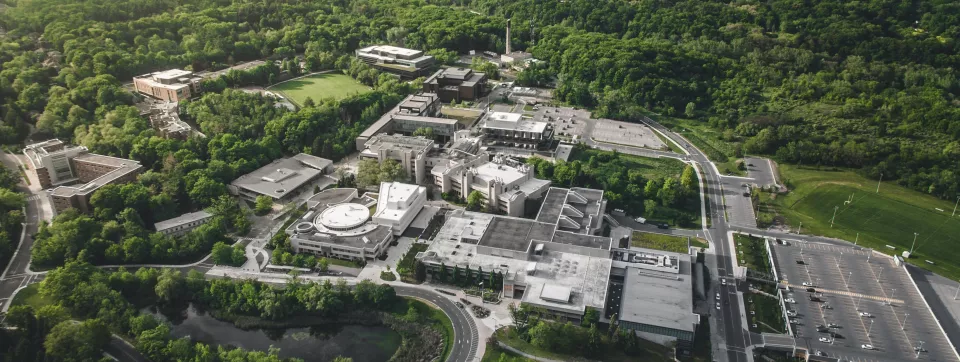 Aerial view of UTM campus