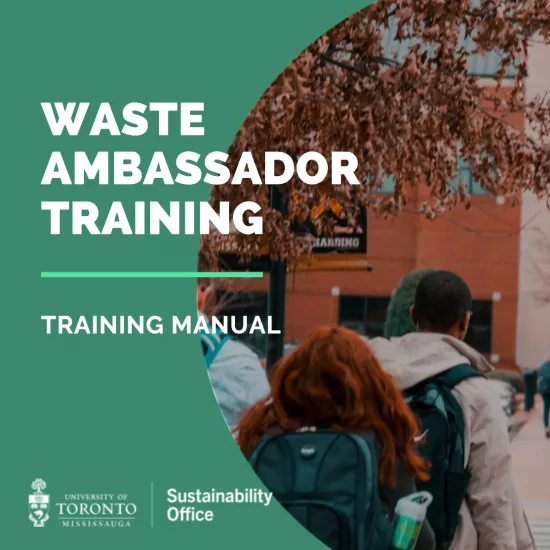 First page of Waste Ambassador Training Manual 