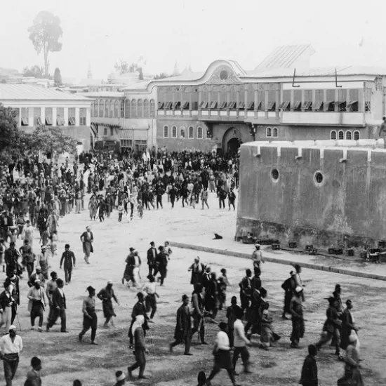 History Program Banner - Damascus Prison Break - Bain - 1895